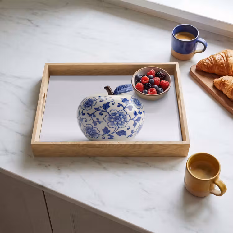 Dienblad - Appel - Blauw - Klassiek — 4