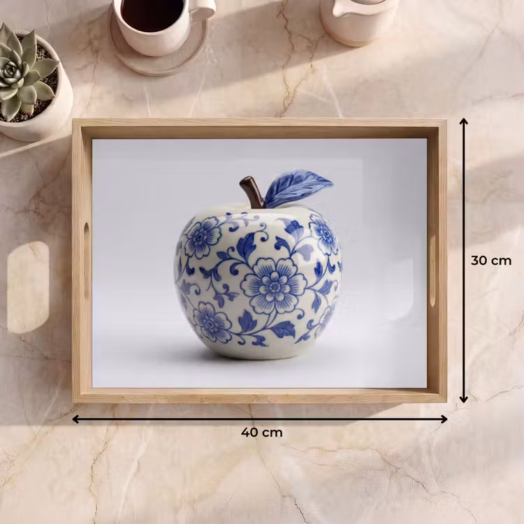 Dienblad - Appel - Blauw - Klassiek — 9