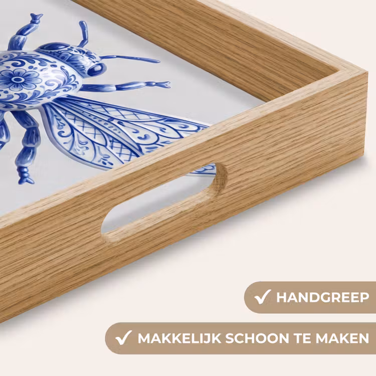 Dienblad - Bij - Modern - Delfts - Blauw — 5