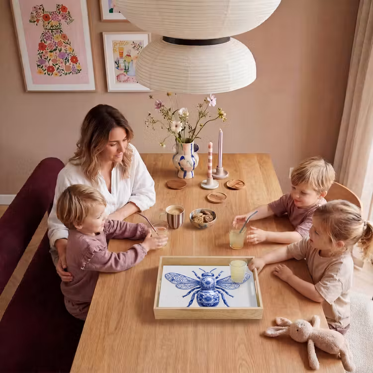 Dienblad - Bij - Modern - Delfts - Blauw — 7