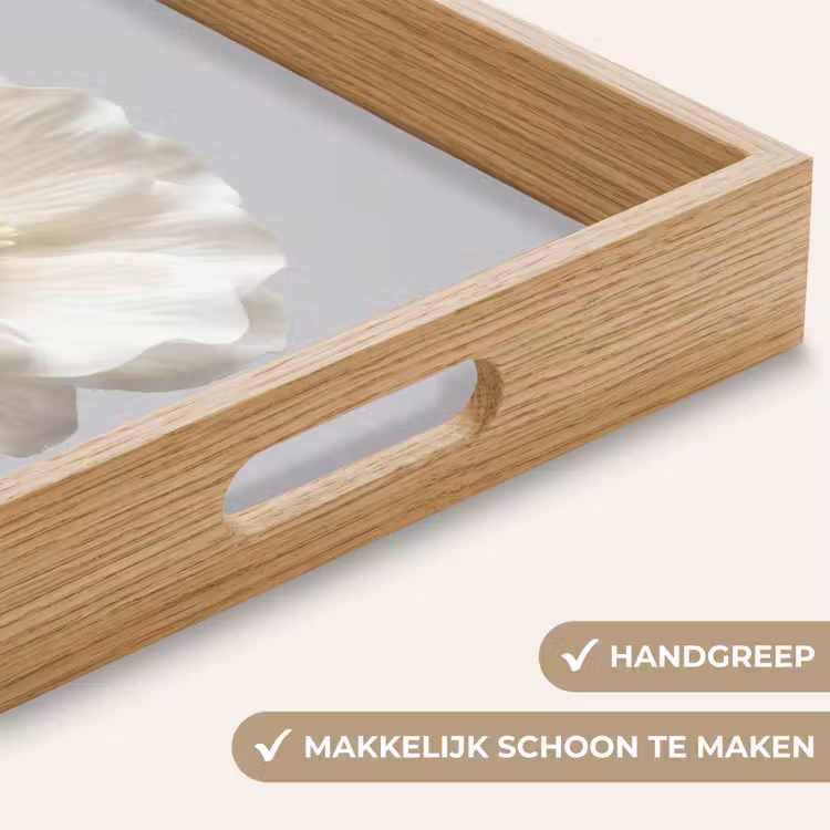 Dienblad - Bloem - Minimalistisch -Wit — 5