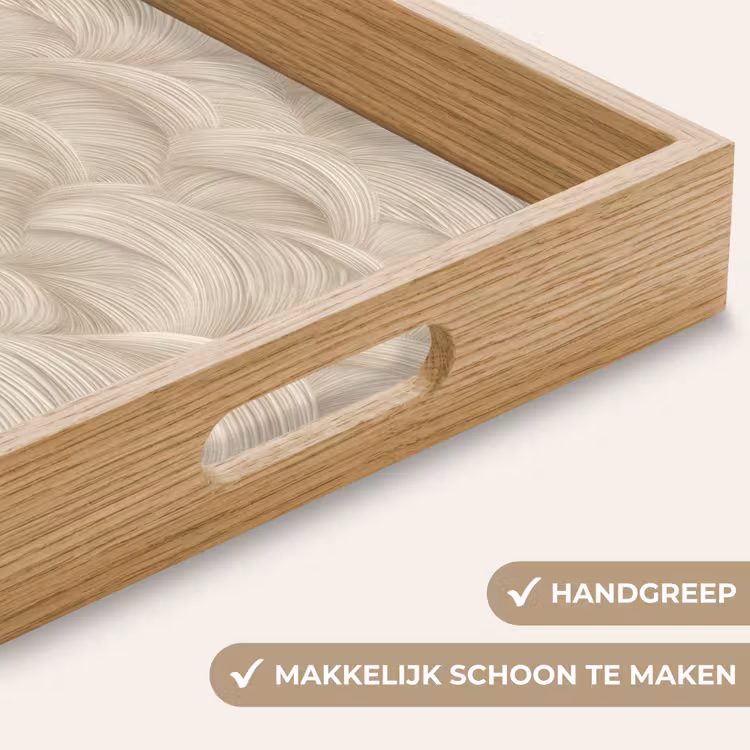 Dienblad - Bogen - Patroon - Beige — 5