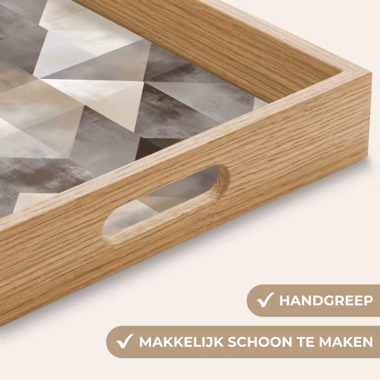 Dienblad - Geometrisch - Motief - Aardetinten — 5