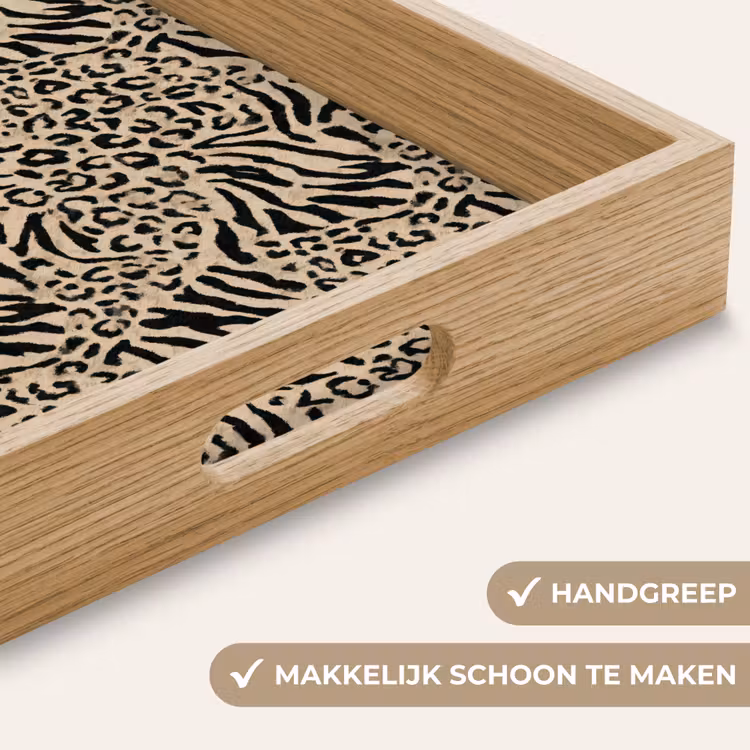 Dienblad - Giraf - Zebra - Motief - Bruin — 5