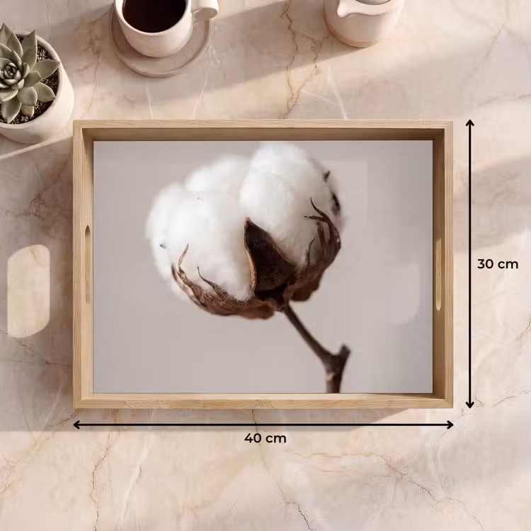 Dienblad - Katoenbol - Minimalistisch - Wit — 9