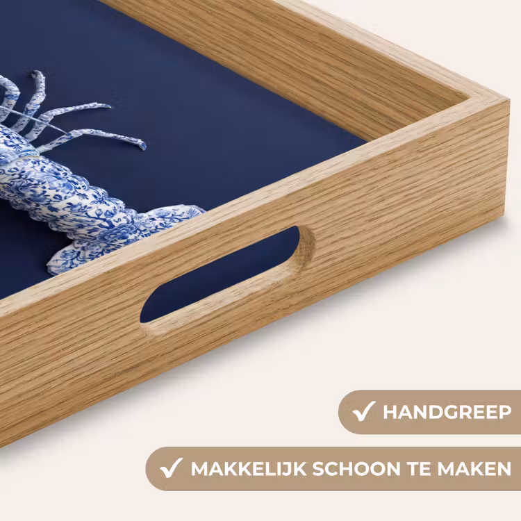 Dienblad - Kreeft - Porselein - Delfts - Blauw — 5