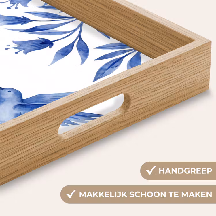 Dienblad - Modern - Vogels - Delfts - Blauw — 5