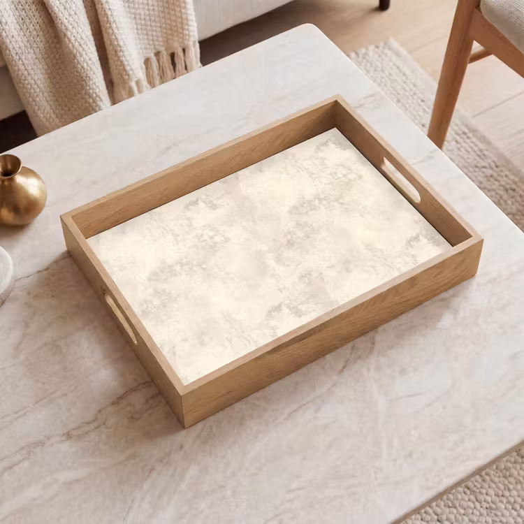 Dienblad - Patroon - Organisch - Beige — 2