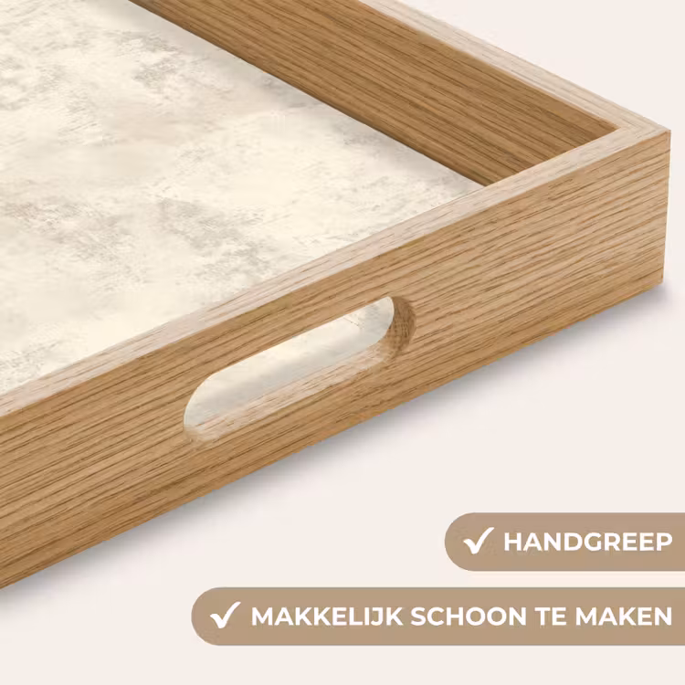 Dienblad - Patroon - Organisch - Beige — 5