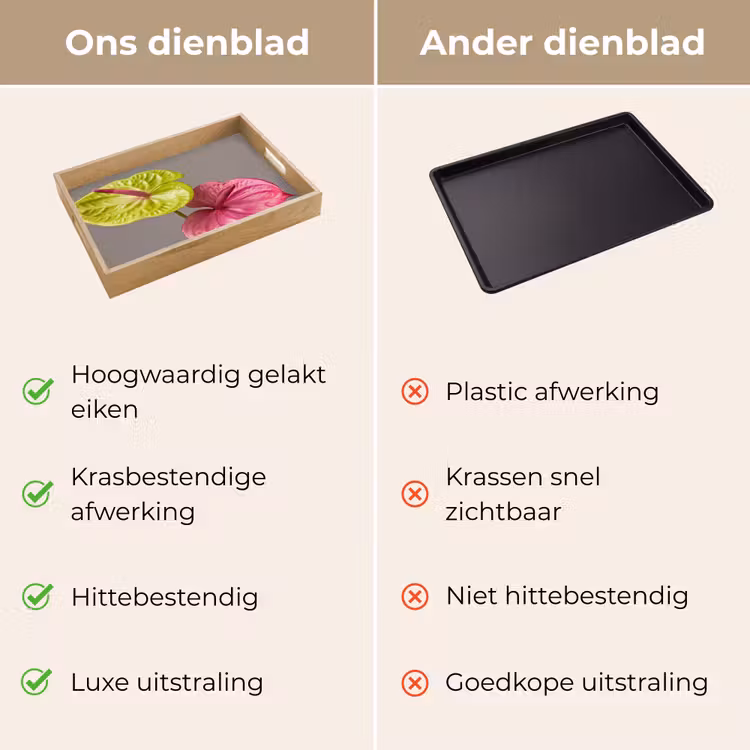 Dienblad - Planten - Anthurium - Groen - Roze — 3