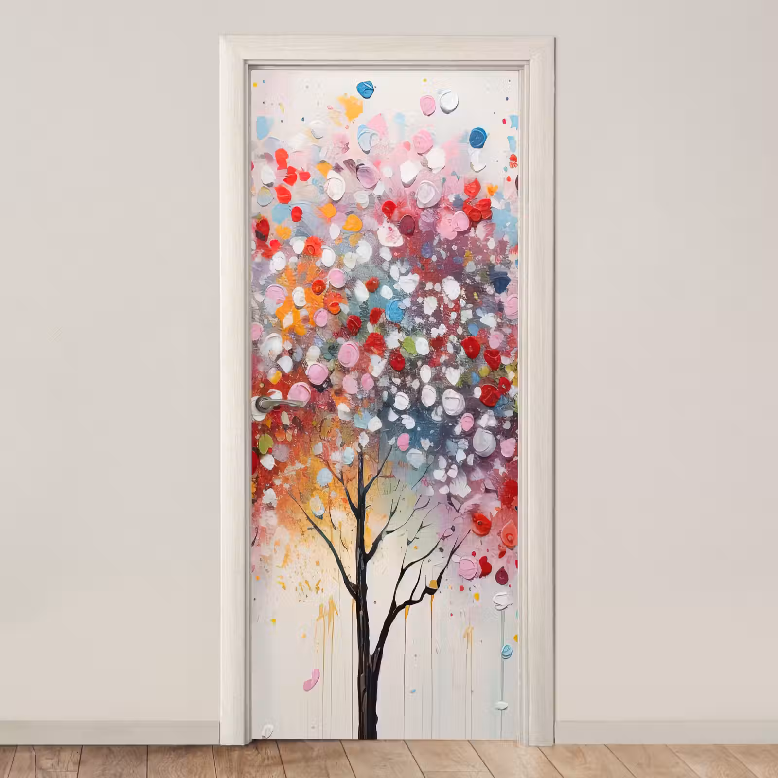Deursticker - Kunst - Bomen - Natuur - Acryl — 1
