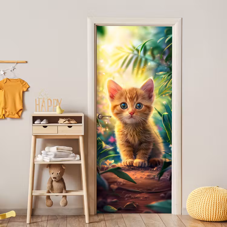 Deursticker - Kat - Huisdier - Natuur — 6
