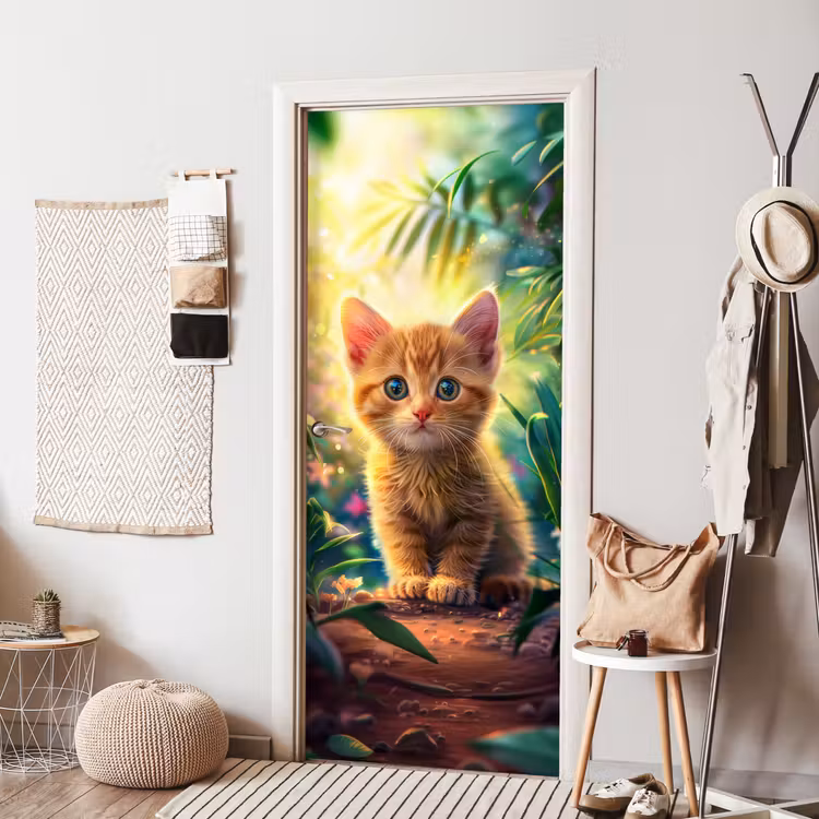 Deursticker - Kat - Huisdier - Natuur — 8