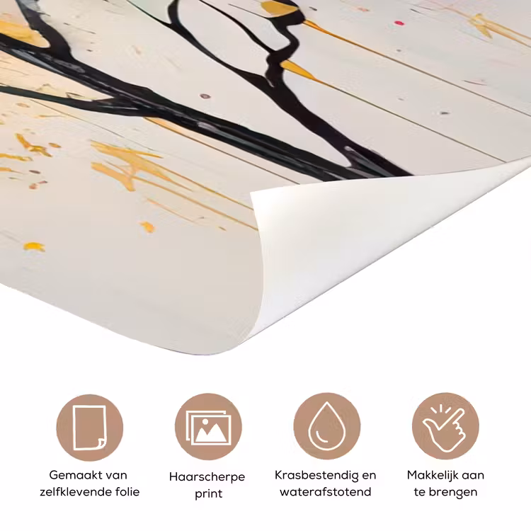 Deursticker - Kunst - Bomen - Natuur - Acryl — 3