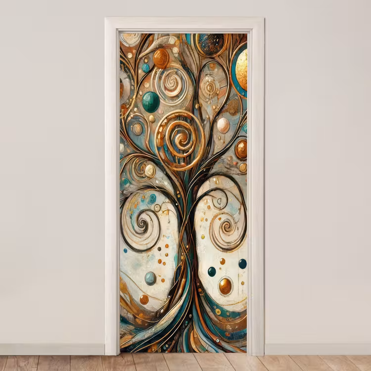 Deursticker - Levensboom - Boom - Abstract - Modern — 1