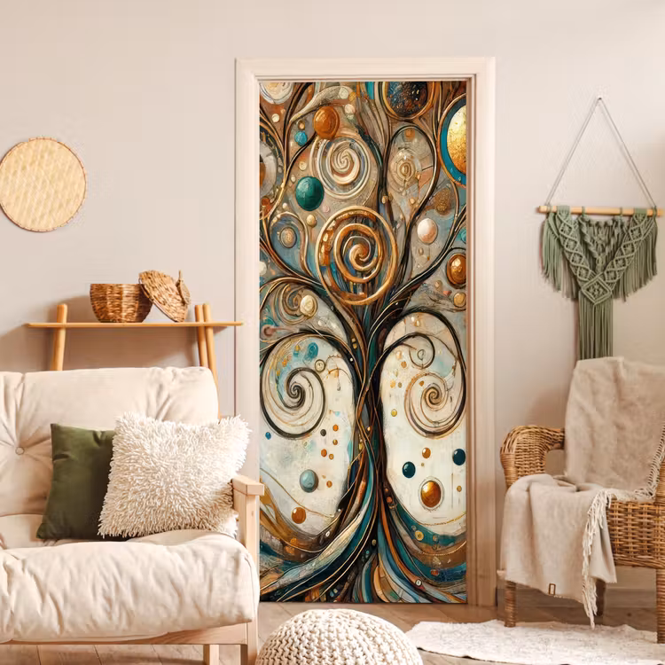 Deursticker - Levensboom - Boom - Abstract - Modern — 4