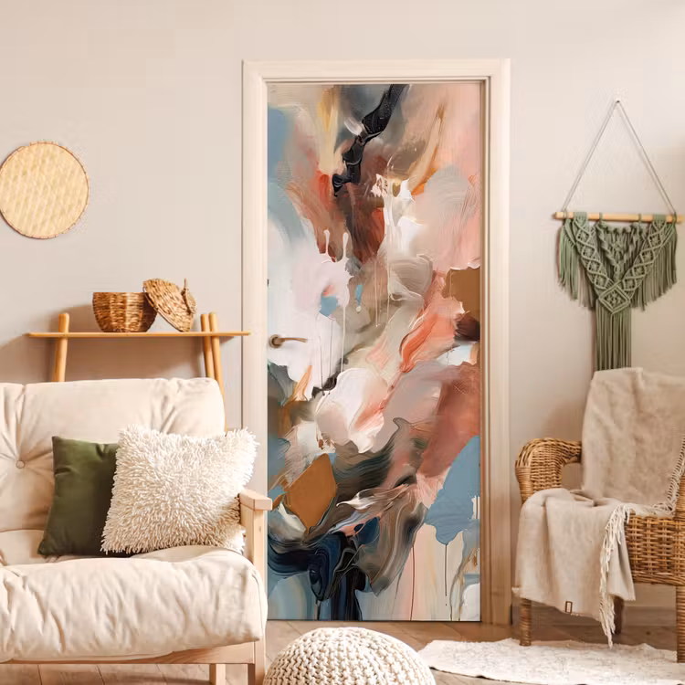 Deursticker - Verf - Kleuren - Abstract - Kunst — 4