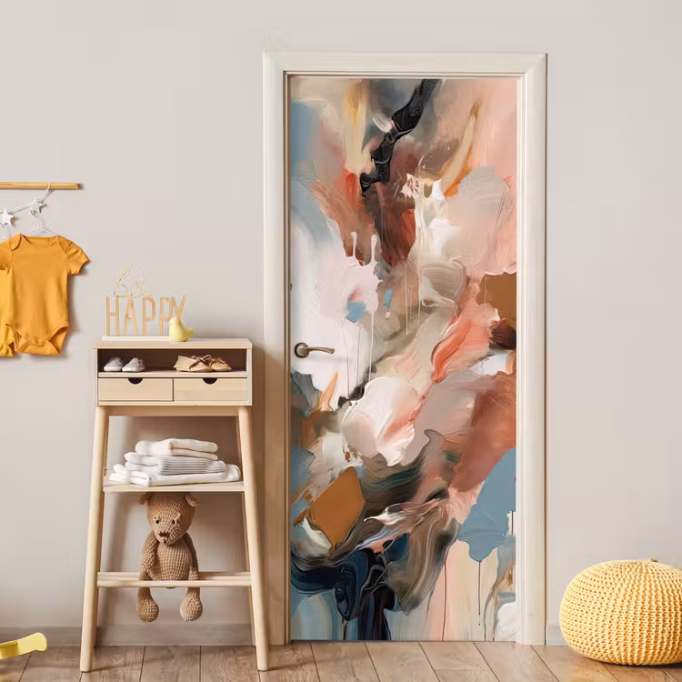 Deursticker - Verf - Kleuren - Abstract - Kunst — 6