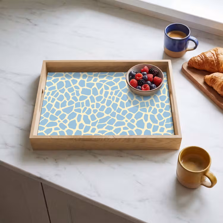 Dienblad - Giraf - Modern - Blauw — 4