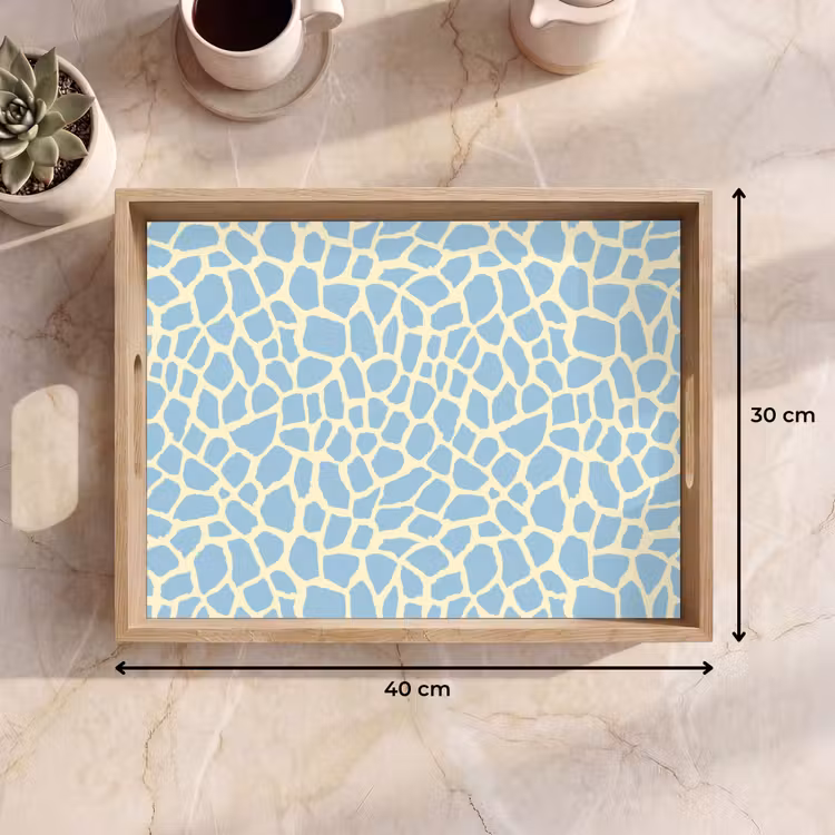 Dienblad - Giraf - Modern - Blauw — 9