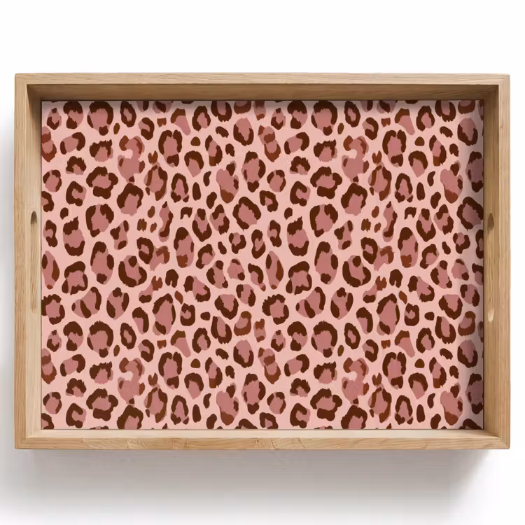 Dienblad - Luipaard - Patroon - Roze — 1