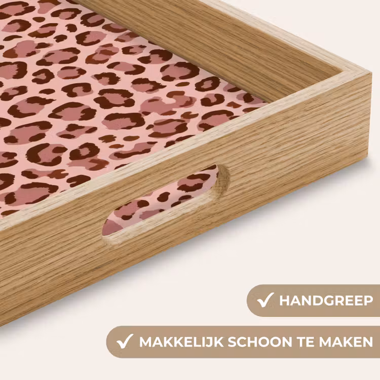 Dienblad - Luipaard - Patroon - Roze — 5
