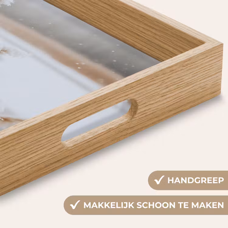 Dienblad - Riet - Meer - Winter - Natuur - Sneeuw - Beige — 5