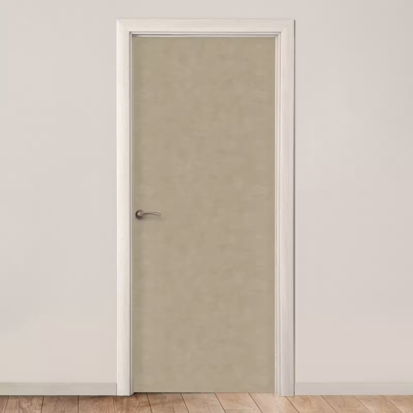Deursticker - Taupekleur - Gewolkt textuur - Natuurlijk — 1