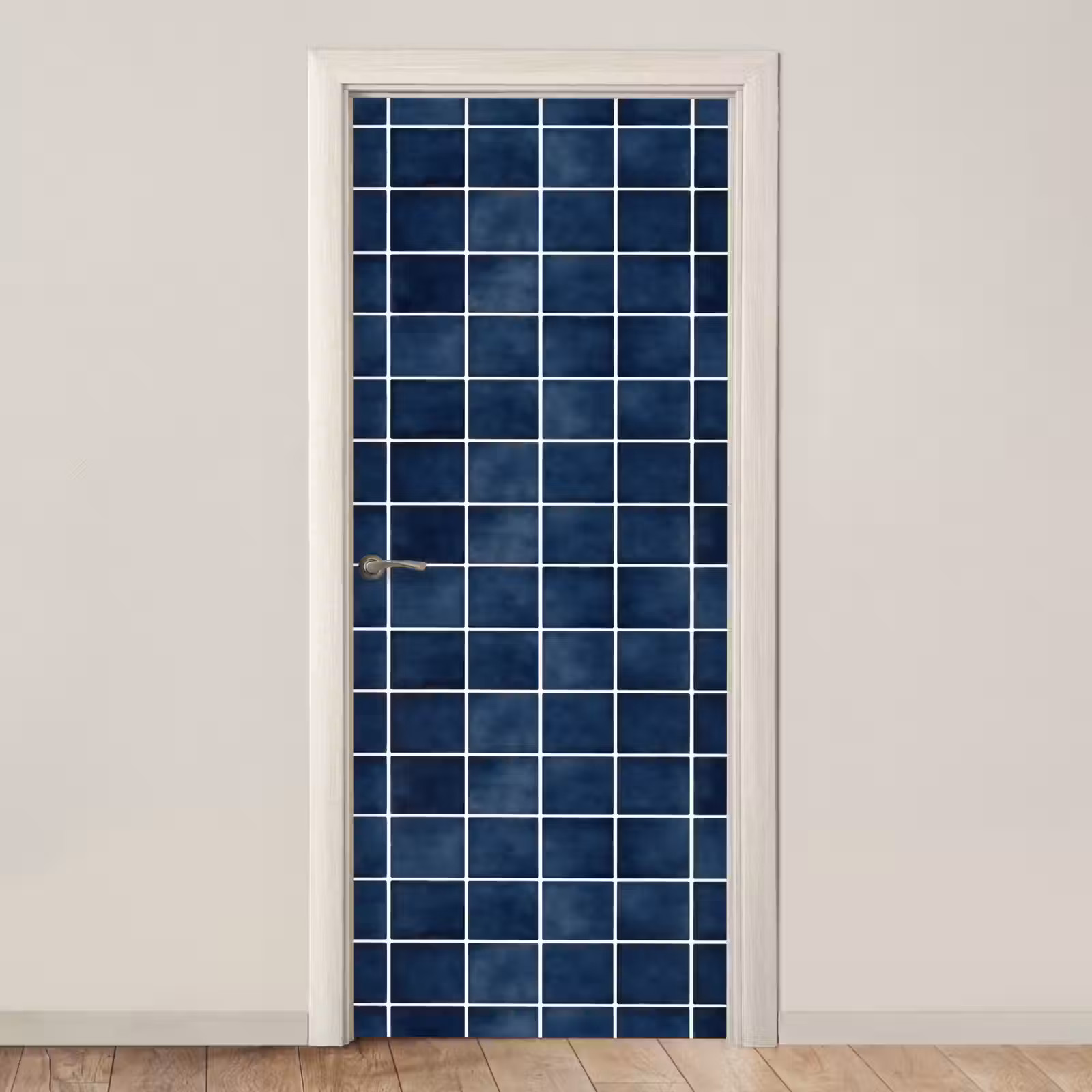 Deursticker - Tegel - Modern - Blauw — 1
