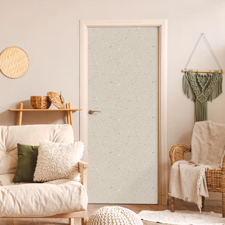 Deursticker - Lichtbeige - Terrazzo - Grijs — 4