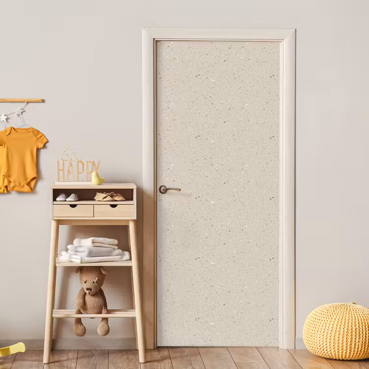 Deursticker - Lichtbeige - Terrazzo - Grijs — 6