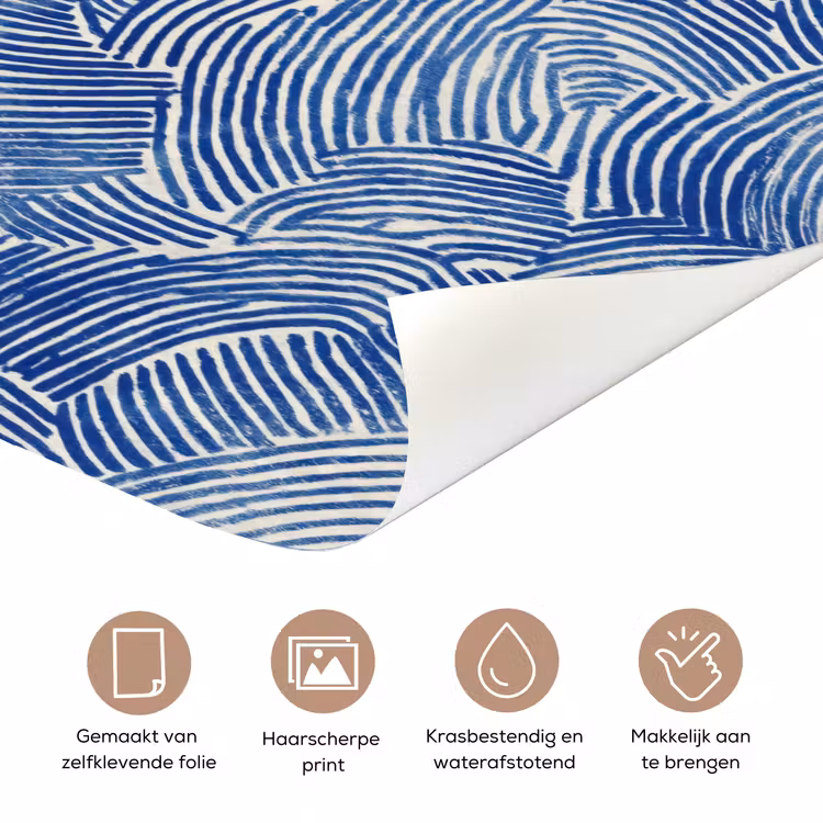 Deursticker - Modern - Abstract - Blauw — 3