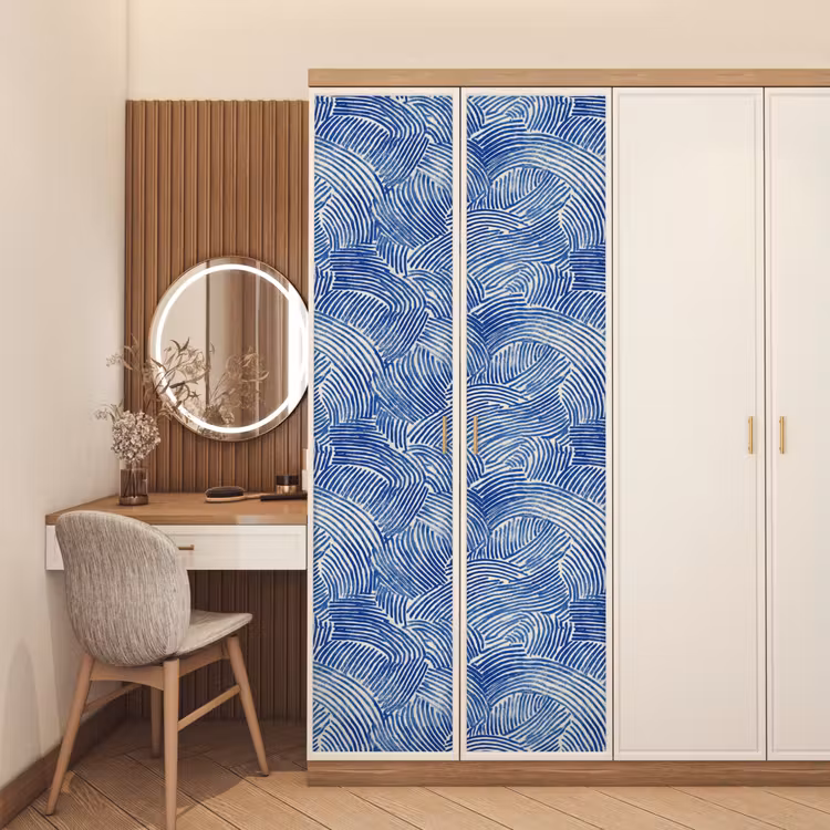 Deursticker - Modern - Abstract - Blauw — 5
