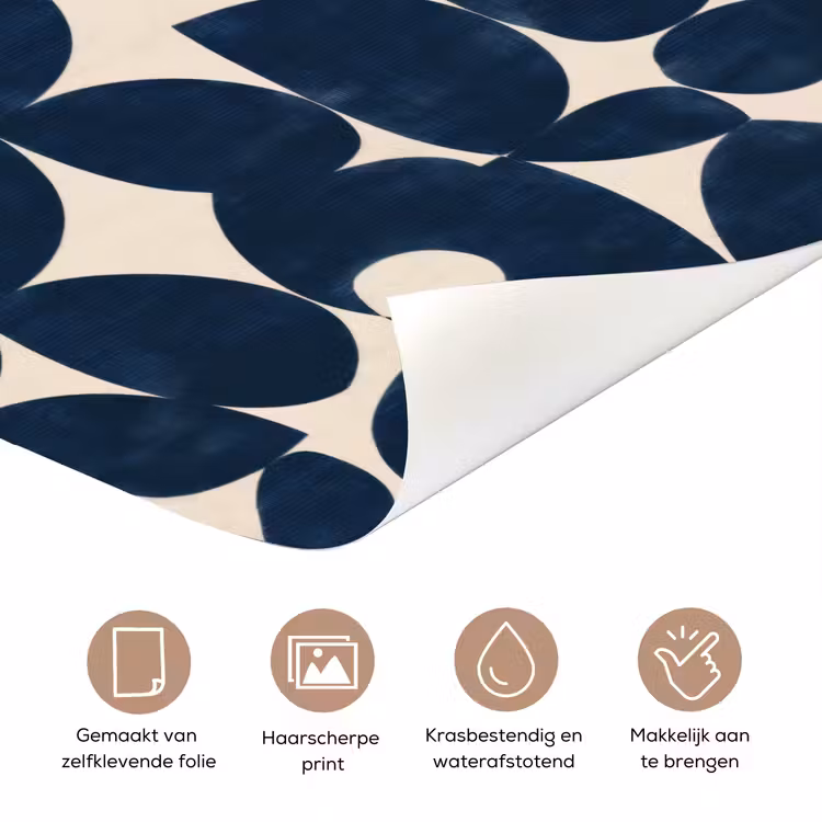 Deursticker - Modern - Geometrisch - Blauw — 3