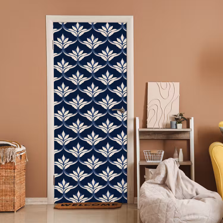 Deursticker - Modern - Ontwerp - Blauw — 2