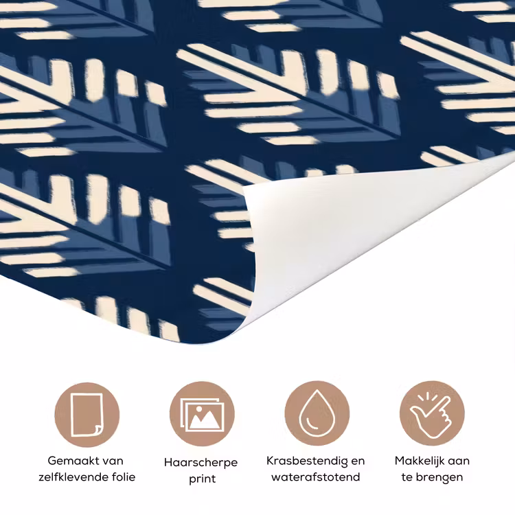 Deursticker - Modern - Patroon - Blauw — 3