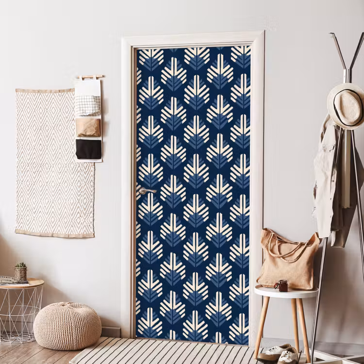 Deursticker - Modern - Patroon - Blauw — 8