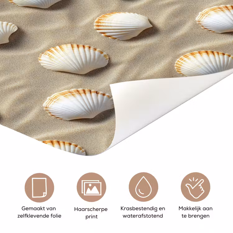 Deursticker - Schelpen - Zand - Maritiem — 3