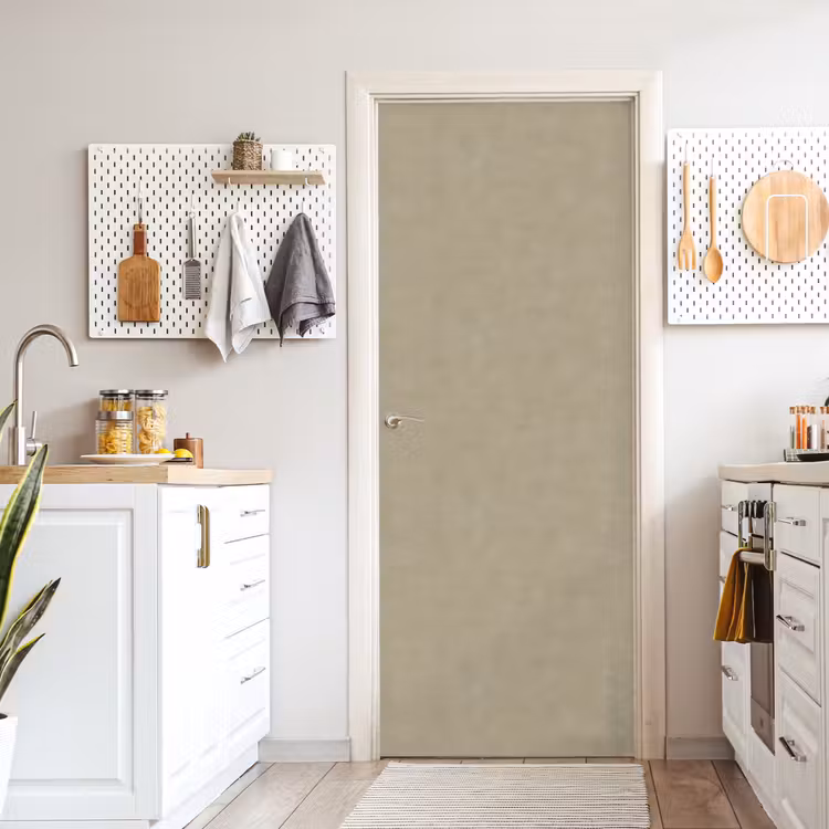 Deursticker - Taupekleur - Gewolkt textuur - Natuurlijk — 7
