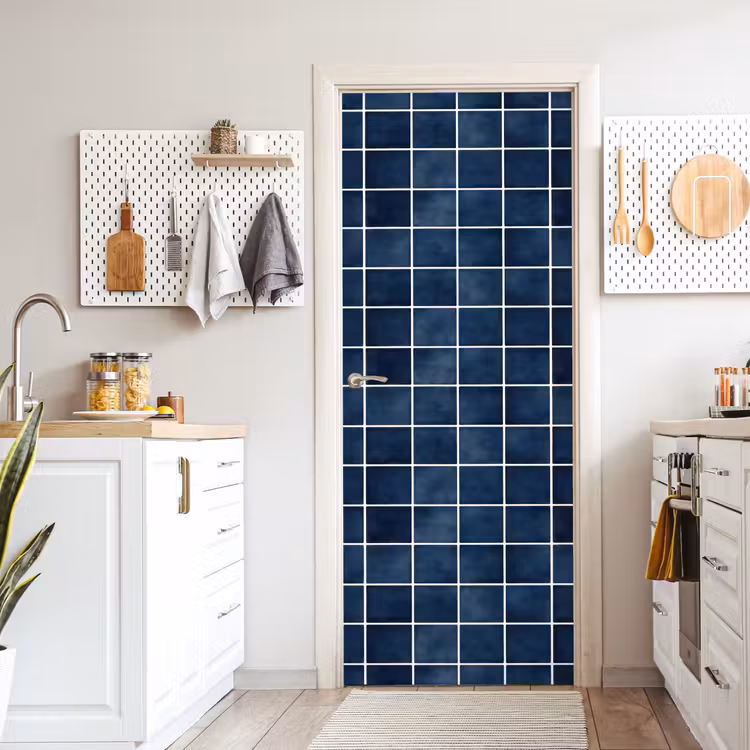 Deursticker - Tegel - Modern - Blauw — 7