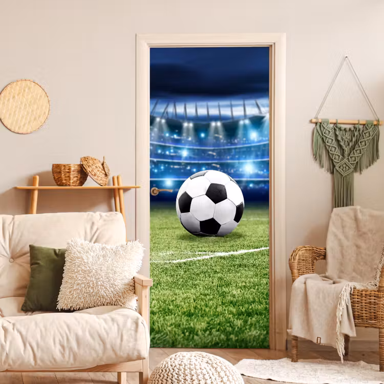 Deursticker - Voetbal - Stadion - Bal - Jongens — 4
