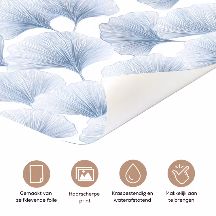 Deursticker - Waaier - Modern - Blauw — 3