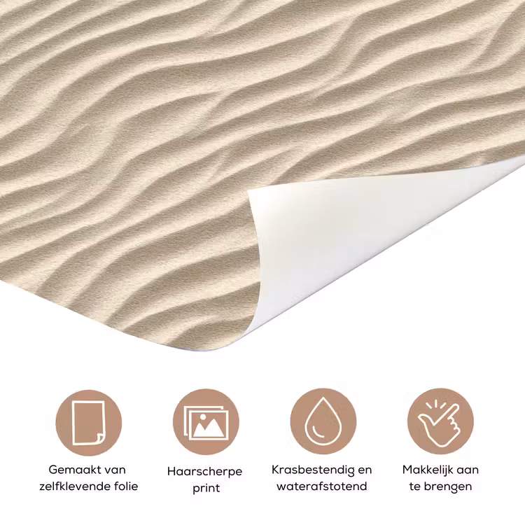 Deursticker - Zand - Golven - Beige — 3