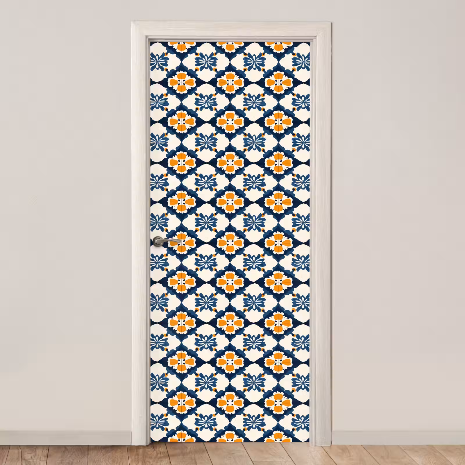 Deursticker - Klassiek - Geometrisch - Blauw — 1