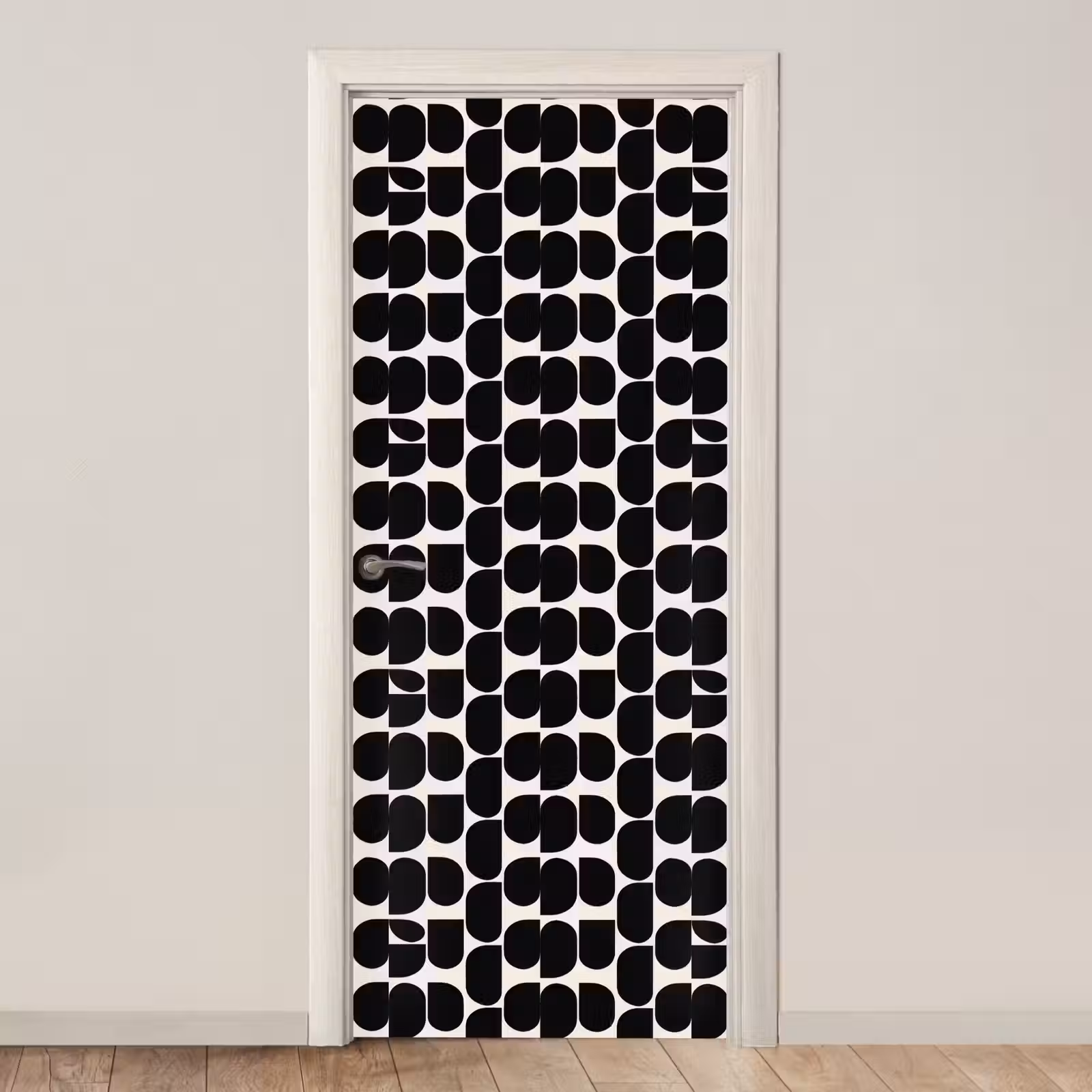 Deursticker - Modern - Patroon - Zwart — 1