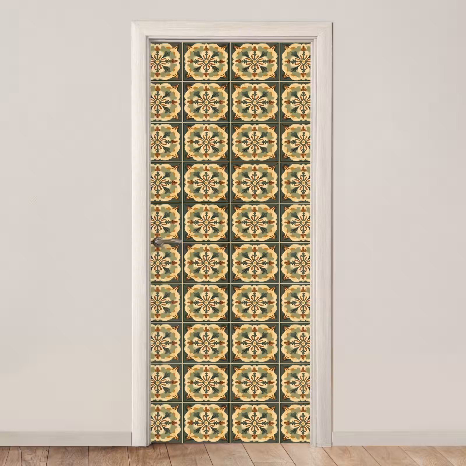 Deursticker - Ornament - Patroon - Groen — 1