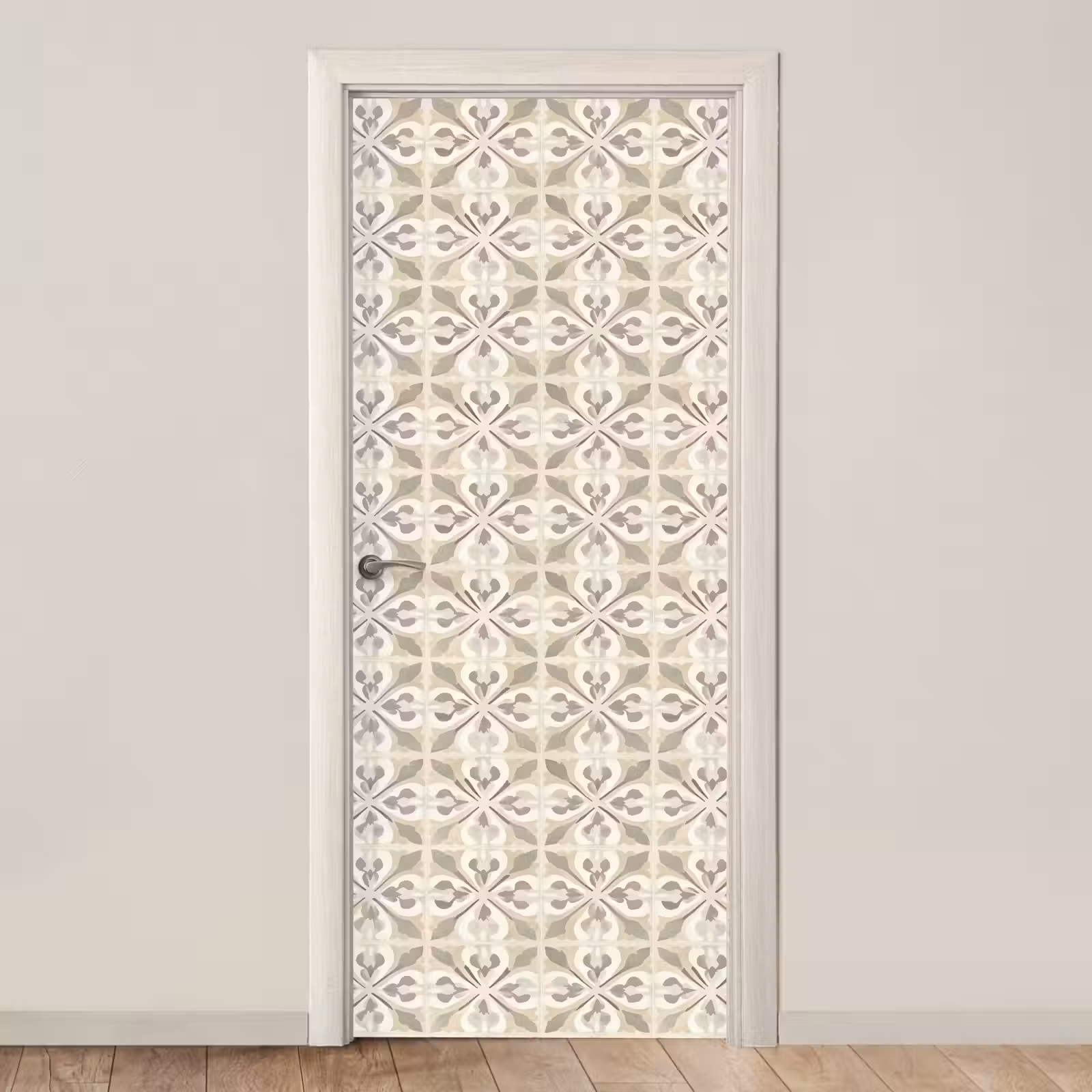 Deursticker - Tegel - Motief - Beige — 1