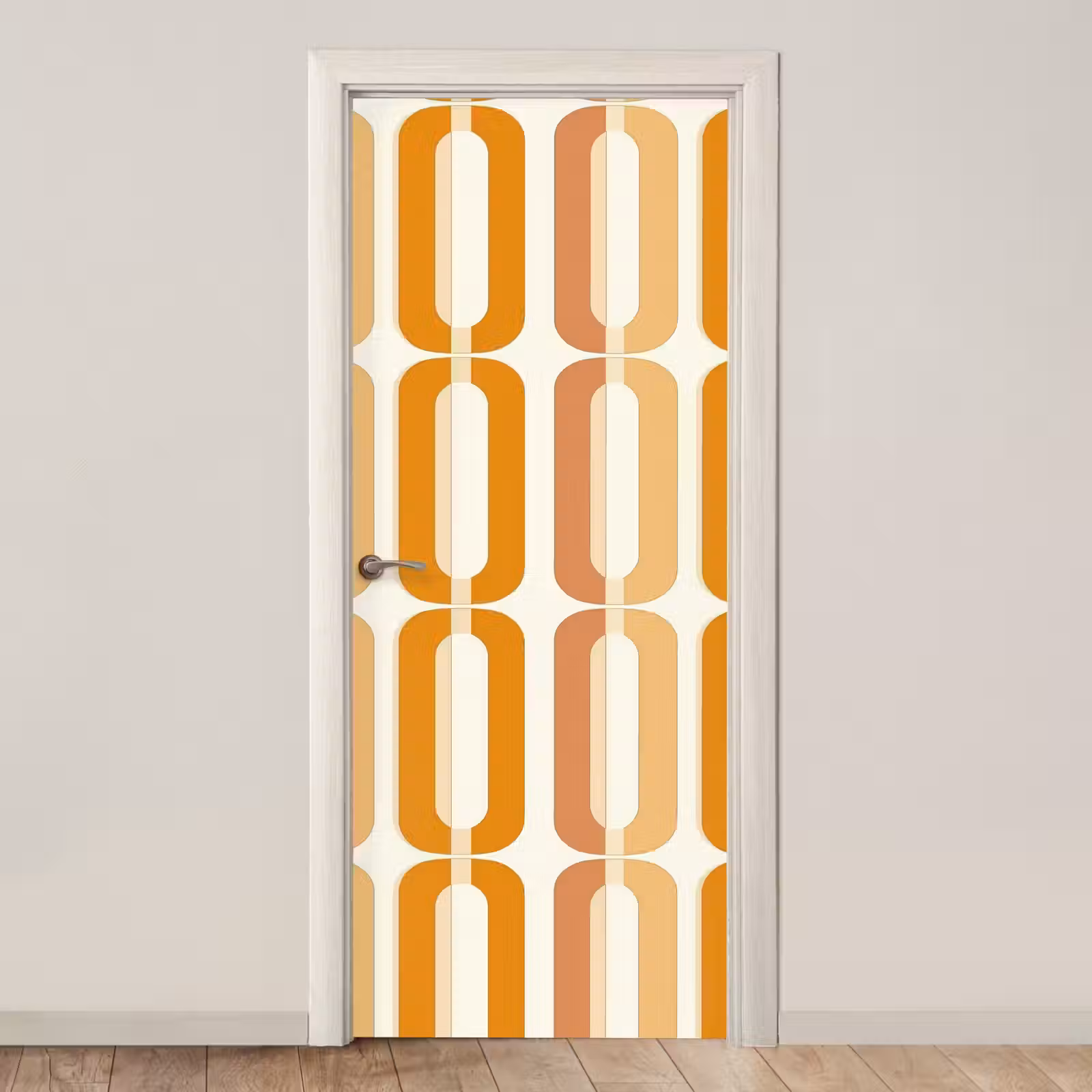 Deursticker - U-vorm - Retro - Oranje — 1