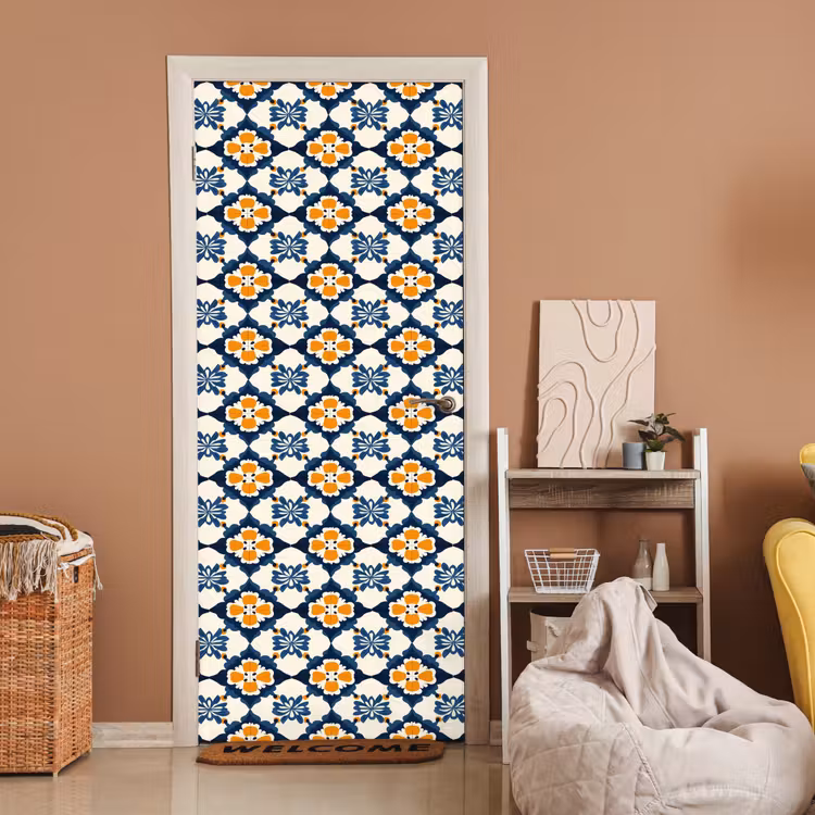 Deursticker - Klassiek - Geometrisch - Blauw — 2