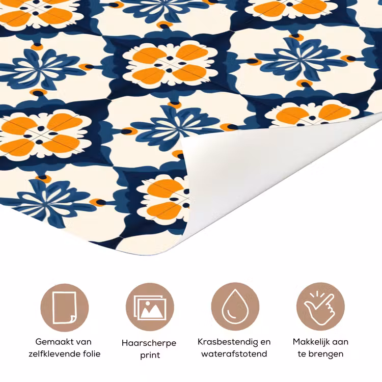 Deursticker - Klassiek - Geometrisch - Blauw — 3